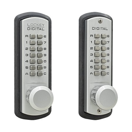 Lockey Mechanical Keyless Combination Passage Knob Lock Double Combination Satin Nickel 3830DC-SN